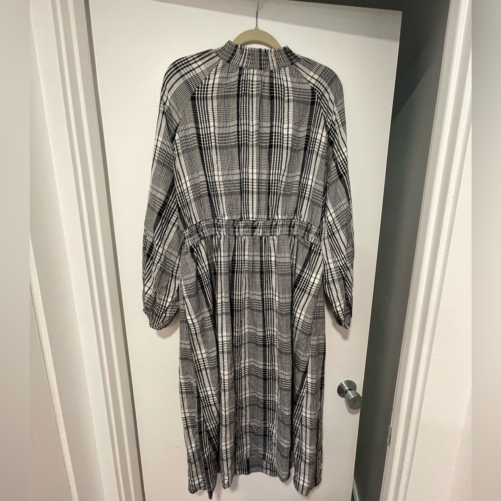 A New Day mock neck plaid dress